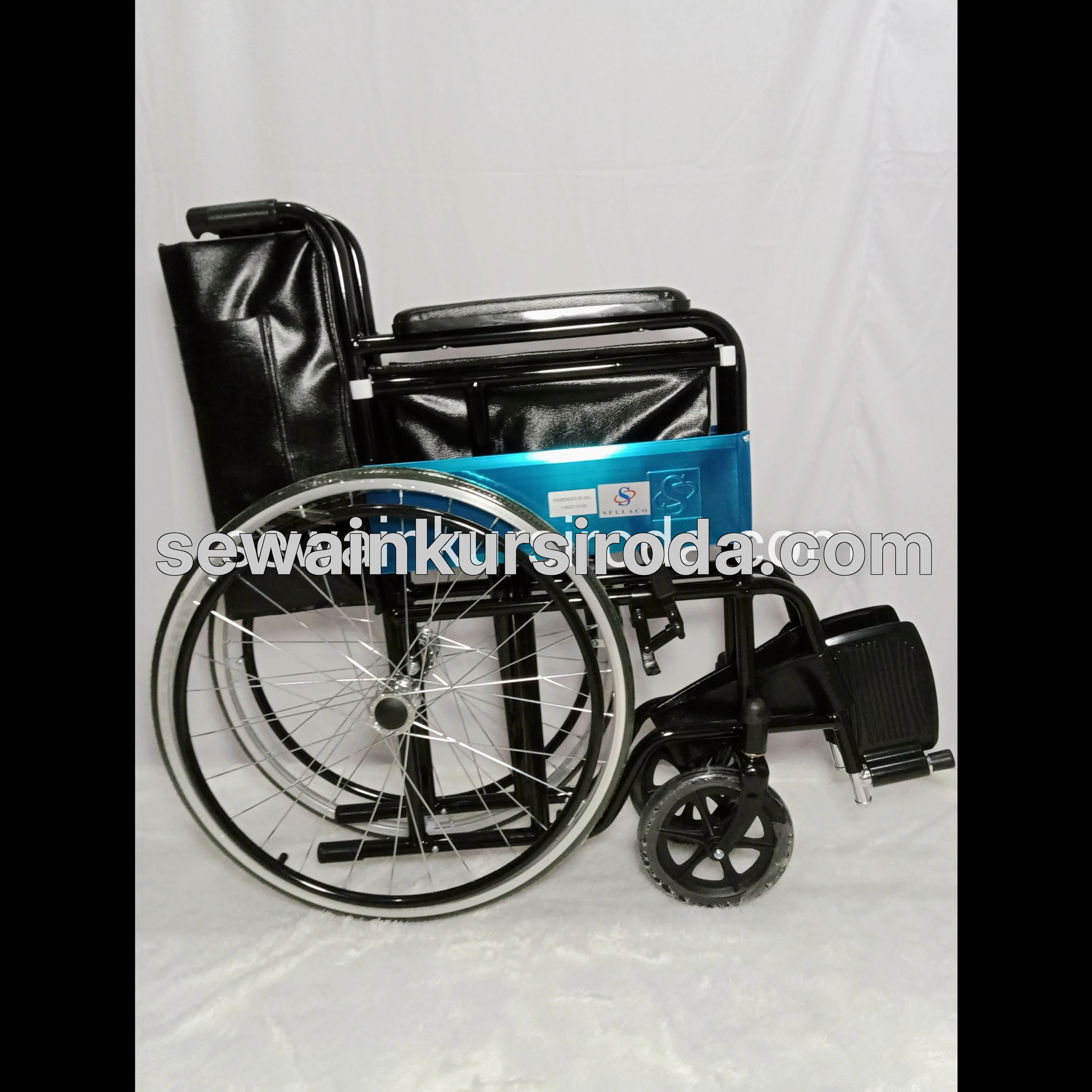 (BARU) Kursi Roda Sellaco Standar Ruji Black (ZRF-MF)