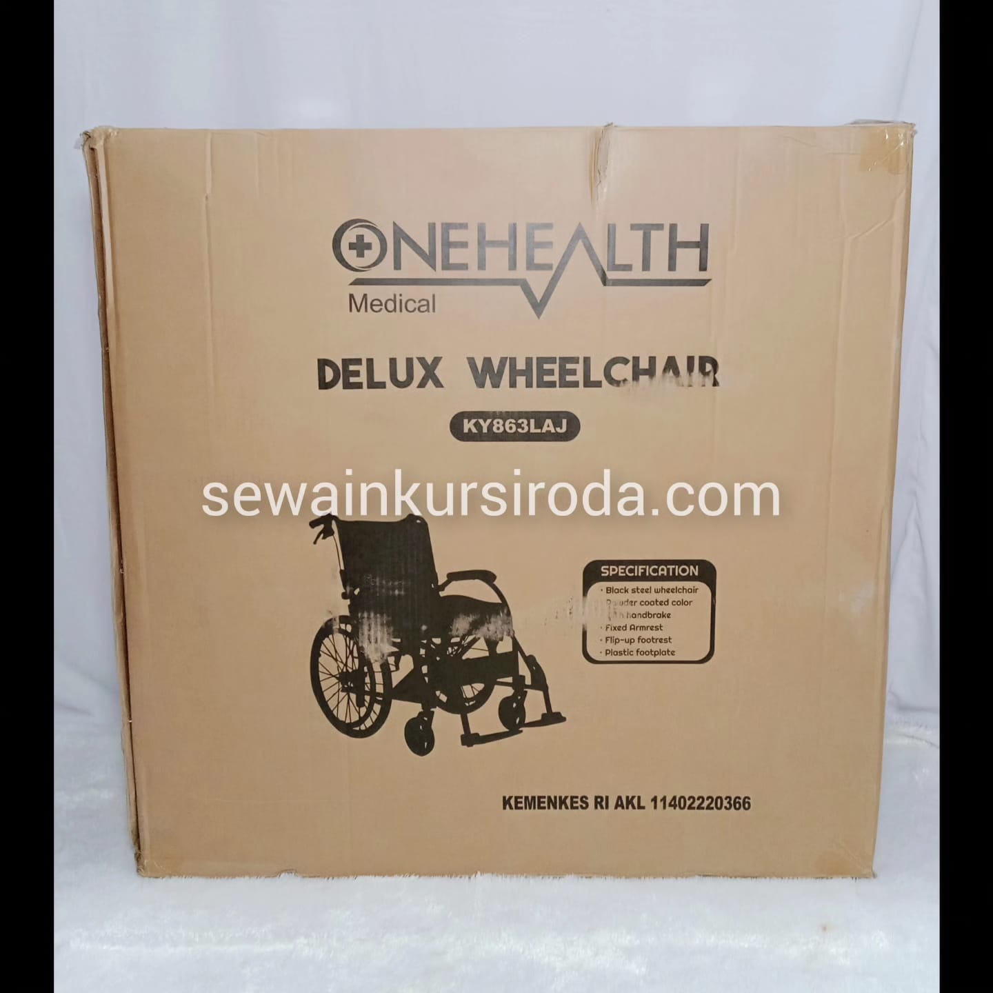 (BARU) Kursi Roda OneHealth Semi Travel Racing (KKVA)