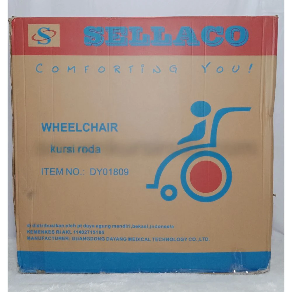 (BARU) KURSI RODA STANDAR RUJI BLACK SELLACO (ZRF-MF)